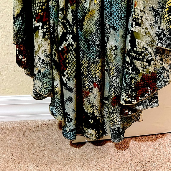 🦋🦋BOHOBandolino butterfly sleevesOpensUpwithArms MovementBeautifulColorsEUC.M - Picture 5 of 9